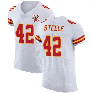 Elite Men's Carson Steele Kansas City Chiefs Nike Vapor Untouchable Jersey - White