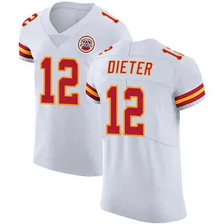 Elite Men's Gehrig Dieter Kansas City Chiefs Nike Vapor Untouchable Jersey - White