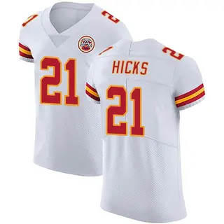 Elite Men's Jaden Hicks Kansas City Chiefs Nike Vapor Untouchable Jersey - White