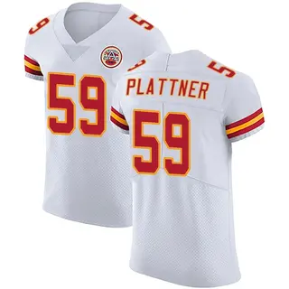 Elite Men's Randen Plattner Kansas City Chiefs Nike Vapor Untouchable Jersey - White