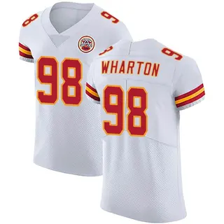 Elite Men's Tershawn Wharton Kansas City Chiefs Vapor Untouchable Jersey - White