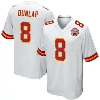 Game Men's Carlos Dunlap Kansas City Chiefs Jersey - White