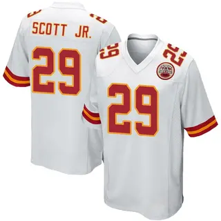 Game Men's Eric Scott Jr. Kansas City Chiefs Nike Jersey - White