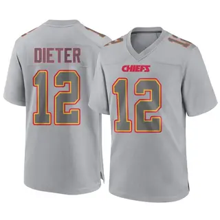 Game Men's Gehrig Dieter Kansas City Chiefs Nike Atmosphere Fashion Jersey - Gray