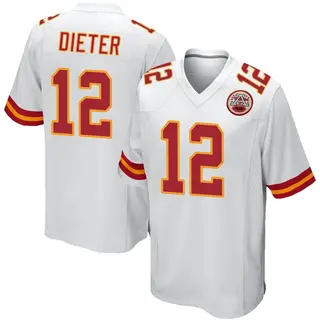 Game Men's Gehrig Dieter Kansas City Chiefs Nike Jersey - White