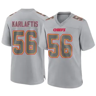 Game Men's George Karlaftis Kansas City Chiefs Nike Atmosphere Fashion Jersey - Gray