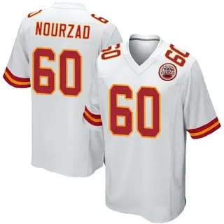 Game Men's Hunter Nourzad Kansas City Chiefs Nike Jersey - White