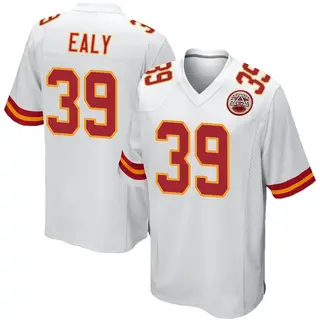 Game Men's Jerrion Ealy Kansas City Chiefs Jersey - White