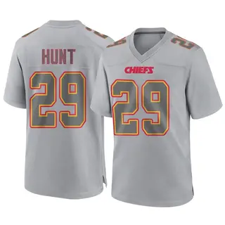 Game Men's Kareem Hunt Kansas City Chiefs Nike Atmosphere Fashion Jersey - Gray