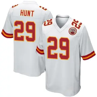 Game Men's Kareem Hunt Kansas City Chiefs Nike Jersey - White