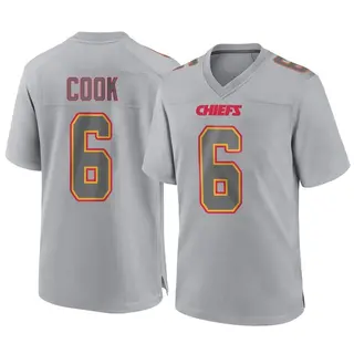 Game Men's Kenny Cook Kansas City Chiefs Nike Atmosphere Fashion Jersey - Gray