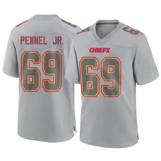 Game Men's Mike Pennel Jr. Kansas City Chiefs Nike Atmosphere Fashion Jersey - Gray