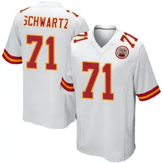 Game Men's Mitchell Schwartz Kansas City Chiefs Nike Jersey - White