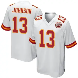 Game Men's Nazeeh Johnson Kansas City Chiefs Jersey - White