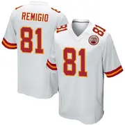 Game Men's Nikko Remigio Kansas City Chiefs Nike Jersey - White