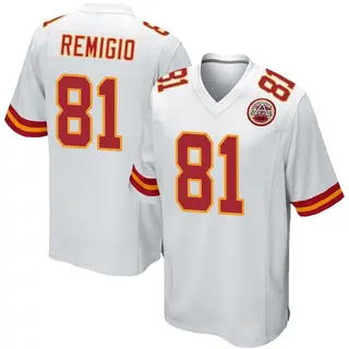 Game Men's Nikko Remigio Kansas City Chiefs Nike Jersey - White