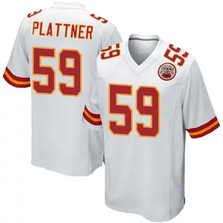 Game Men's Randen Plattner Kansas City Chiefs Nike Jersey - White