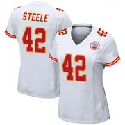 Game Women's Carson Steele Kansas City Chiefs Nike Jersey - White