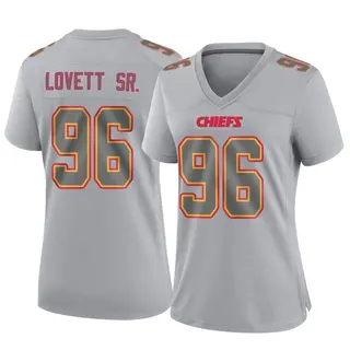 Game Women's Fabien Lovett Sr. Kansas City Chiefs Nike Atmosphere Fashion Jersey - Gray