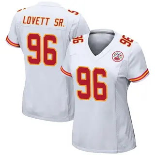 Game Women's Fabien Lovett Sr. Kansas City Chiefs Nike Jersey - White