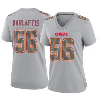 Game Women's George Karlaftis Kansas City Chiefs Nike Atmosphere Fashion Jersey - Gray