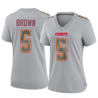 Game Women's Hollywood Brown Kansas City Chiefs Nike Atmosphere Fashion Jersey - Gray