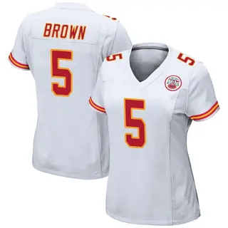 Game Women's Hollywood Brown Kansas City Chiefs Nike Jersey - White