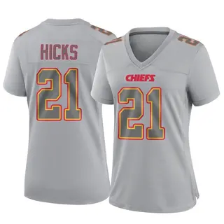 Game Women's Jaden Hicks Kansas City Chiefs Nike Atmosphere Fashion Jersey - Gray