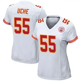 Game Women's Joshua Uche Kansas City Chiefs Nike Jersey - White