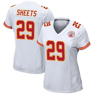 Game Women's Kyle Sheets Kansas City Chiefs Nike Jersey - White