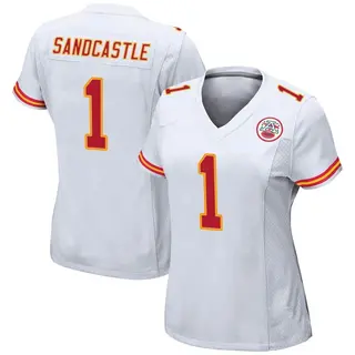 Game Women's Leon Sandcastle Kansas City Chiefs Nike Jersey - White