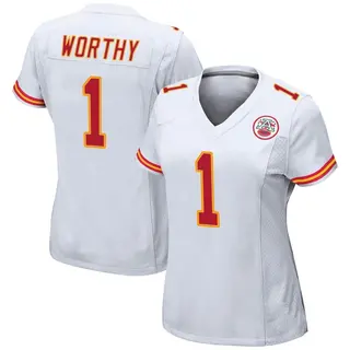 Game Women's Xavier Worthy Kansas City Chiefs Nike Jersey - White