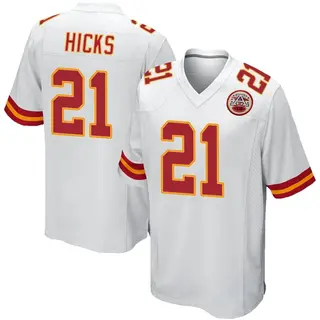 Game Youth Jaden Hicks Kansas City Chiefs Nike Jersey - White