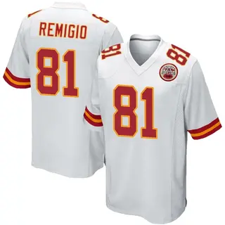 Game Youth Nikko Remigio Kansas City Chiefs Nike Jersey - White