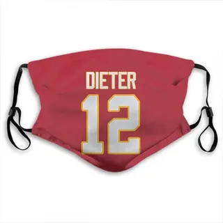 Gehrig Dieter Kansas City Chiefs Washabl & Reusable Face Mask - Red