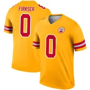 Legend Men's Anthony Firkser Kansas City Chiefs Nike Inverted Jersey - Gold