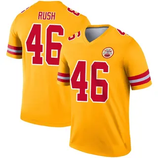 Legend Men's Darius Rush Kansas City Chiefs Nike Inverted Jersey - Gold