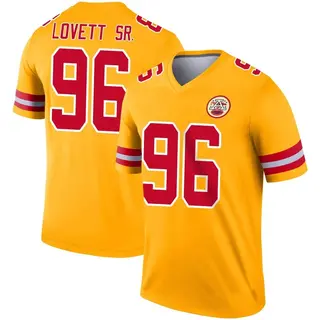 Legend Men's Fabien Lovett Sr. Kansas City Chiefs Nike Inverted Jersey - Gold