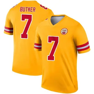 Legend Men's Harrison Butker Kansas City Chiefs Nike Inverted Jersey - Gold