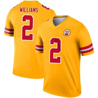 Legend Men's Joshua Williams Kansas City Chiefs Nike Inverted Jersey - Gold