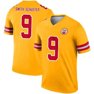 Legend Men's JuJu Smith-Schuster Kansas City Chiefs Nike Inverted Jersey - Gold