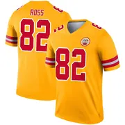 Legend Men's Justyn Ross Kansas City Chiefs Nike Inverted Jersey - Gold