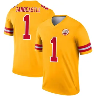 Legend Men's Leon Sandcastle Kansas City Chiefs Nike Inverted Jersey - Gold