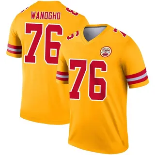 Legend Men's Prince Tega Wanogho Kansas City Chiefs Nike Inverted Jersey - Gold