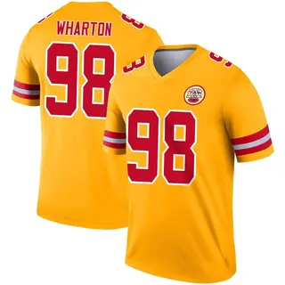 Legend Men's Tershawn Wharton Kansas City Chiefs Nike Inverted Jersey - Gold