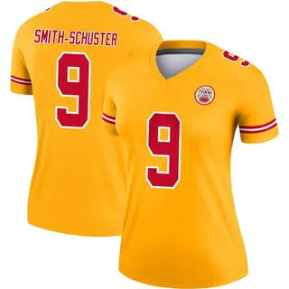 Legend Women's JuJu Smith-Schuster Kansas City Chiefs Nike Inverted Jersey - Gold