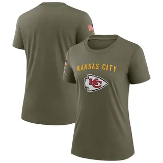 Legend Women's Kansas City Chiefs Nike 2022 Salute To Service T-Shirt - Olive