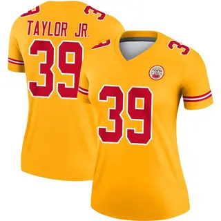 Legend Women's Keith Taylor Jr. Kansas City Chiefs Nike Inverted Jersey - Gold