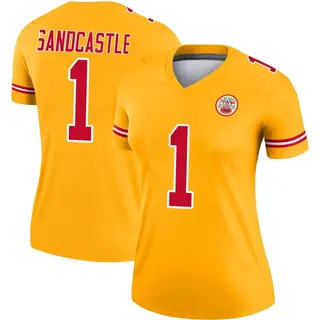 Legend Women's Leon Sandcastle Kansas City Chiefs Nike Inverted Jersey - Gold