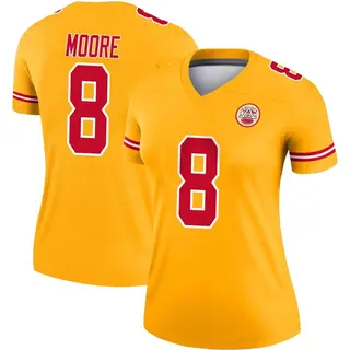 Legend Women's Matt Moore Kansas City Chiefs Nike Inverted Jersey - Gold